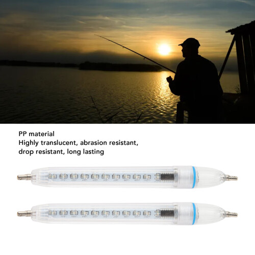 2 Stück LED Unterwasser-Fischköder-Licht Wasserdicht Blau 58g 2
