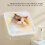 Large Capacity Multi-Color Foldable Wall Bathroom Cabinet Organizer, Plastic 6