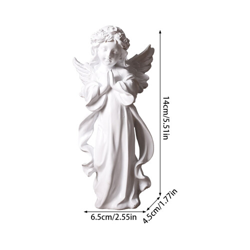 (A) Statue Ange Priant - Déco Religieuse de Bureau 1