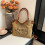 (Brown - black letters) Women\'s Single Shoulder Tote Work Bag 4