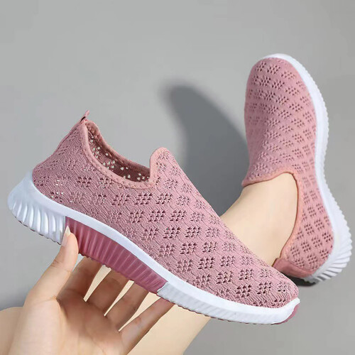 (Pink, 36) Leichte Damen Mesh-Stretchschuhe 2