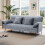 Grey Polyester Fabric Convertible Sofa Bed 1