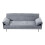 Grey Polyester Fabric Convertible Sofa Bed 3