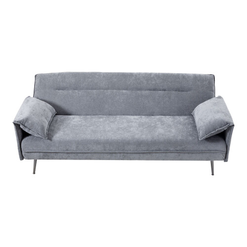 Grey Polyester Fabric Convertible Sofa Bed 2