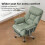 (Black) Heavy Duty Executive Office Chair Leather with 2