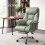 (Black) Heavy Duty Executive Office Chair Leather with 5