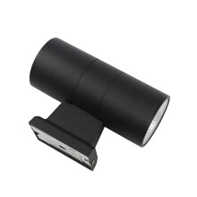 Schwarze Wasserdichte LED Wandlampe Cob Dual-Kopf Aluminium