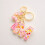(M) Butterfly Pink Letter Pendant Keychain for Backpack 3
