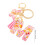 (M) Butterfly Pink Letter Pendant Keychain for Backpack 5