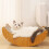 Multifunctional Corrugated Cat Scratcher Lounge Bed, Soft & Comfortable 12