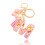 (M) Butterfly Pink Letter Pendant Keychain for Backpack 6