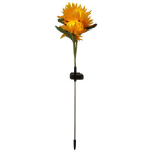 Gelbe Solar-Gartenlampe Aus Seidenstoff Für Außenbereich