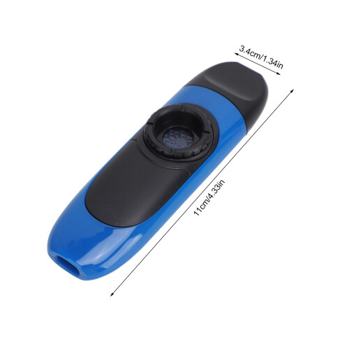 Kazoo Flute ABS Plastic Musical Wind Instrument Blue with 5 Diaphragms 1