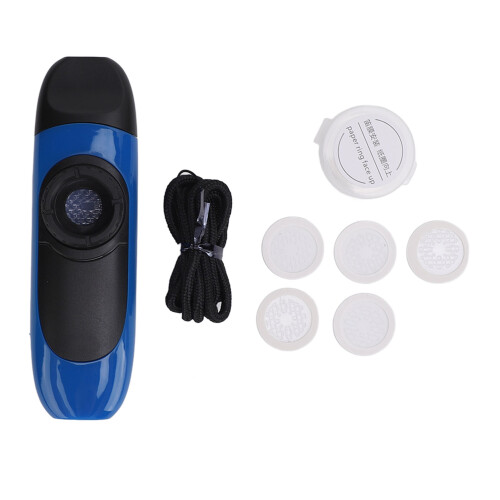 Kazoo Flute ABS Plastic Musical Wind Instrument Blue with 5 Diaphragms 2
