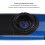 Kazoo Flute ABS Plastic Musical Wind Instrument Blue with 5 Diaphragms 5