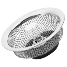 1Stk Edelstahl Spülbecken Sieb Abflussfilter Korb Abfallfilter Silber