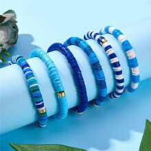 10PCS  Friendship Bracelets Set Beads Stretch Bracelets Beach Jewelry for Women Women'S Stretch Bracelets