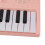 54-Key Portable Electronic Piano Keyboard with Microphone, Roseate 11