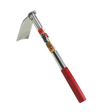 Gardening Hand Hoe Stainless Steel Garden Tool Ergonomic Grip for Weeding Digging Red
