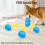 Interactive LED Pet  -  Rechargeable Toy with Automatic Bouncing, Rolling Actions, and Colorful RGB Lights A 4