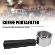 Aluminum Alloy Coffee Portafilter,51mm Extraction Coffee Bottomless Portafilter for Various Coffee Machines