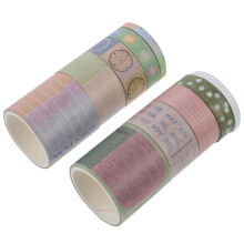 10 Stück DIY Kalender-Papierband Mit Buntem Monatsmotiv