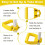 2 Pack Back Saving Tool Handle Attachment, Labor Saving Ergonomic Shovel or Rake Handle Attachment, Tool Handle Grip 2