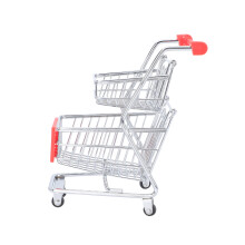 Roter Tischwagen Snackkorb Kreatives Eisen ABS Design