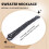 Collar Cadena del sueter larga de perla falsa de moda - negro 7