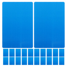Masteelf 100 Stk. Individuelle Metall Visitenkarten 8,50x5,30x0,10 Cm Blau