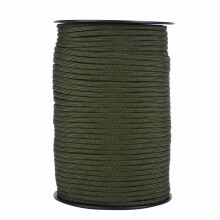 550m reflektives Paracord Armeegrün 9-Strang-Kern Außenleine
