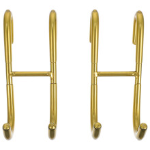 2Stück Lochfreie Metallhaken Türhaken Hinterhaken Organizer