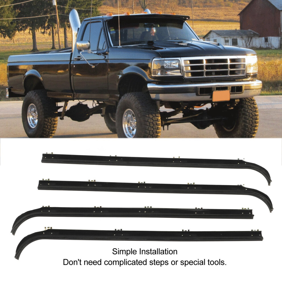 Seal Stripe Set 4Pcs Fits Ford Pickup 87-97 7055741114090