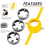2sets Plastic Pipe Thread Die Kit,PVC Pipe Threader Plumbing Tool Kit,Water Pipe Die Plastic Pipe Die Tap Wrench Set 2