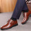 (Brown, 43) Business Leather Shoes Soft-Soled 4