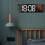 Digital LED Mirror Alarm Clock White Red 7