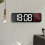Digital LED Mirror Alarm Clock White Red 1