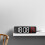 Digital LED Mirror Alarm Clock White Red 4