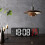 Mirror Large Digital LED Clock 260g White Red 1