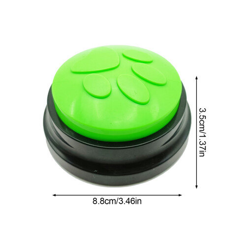 (Green) Recordable Dog Buttons for Pet Communication 2