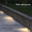 LED Step Light 3W 83x83x49mm 3000K Warm IP65 6