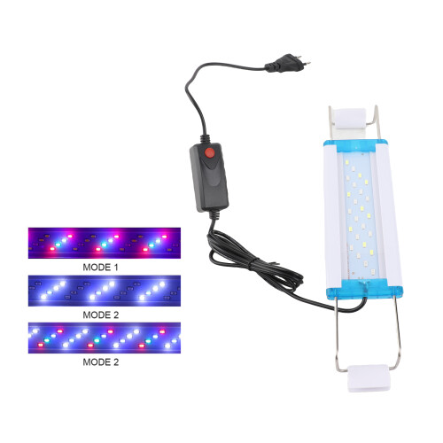 Ultra-thin 8W Aquarium Light for 7-12in RGB Modes 2