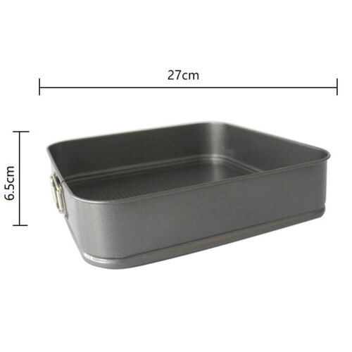 Cake Mold Pan Set 3Pcs Cake Moulding Removable Square Round Heart Shape Tools 1