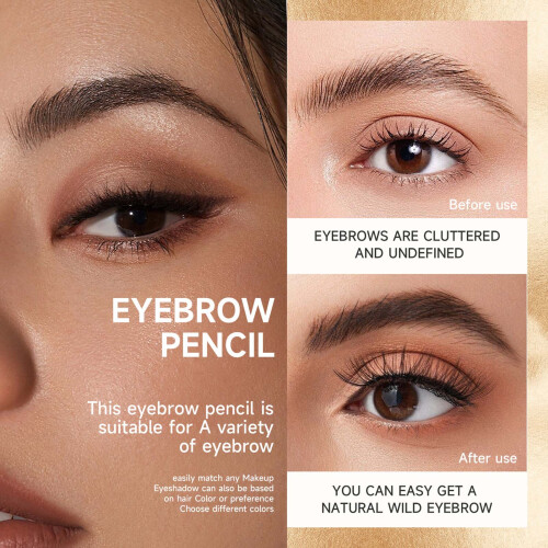 (04) 3D Waterproof Eyebrow Pencil for Stage Makeup 2