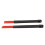 Professional Red 2pcs Drum Brushes Set Retractable Nylon & Rubber for Drummers 7