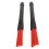 Professional Red 2pcs Drum Brushes Set Retractable Nylon & Rubber for Drummers 12