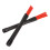Professional Red 2pcs Drum Brushes Set Retractable Nylon & Rubber for Drummers 13