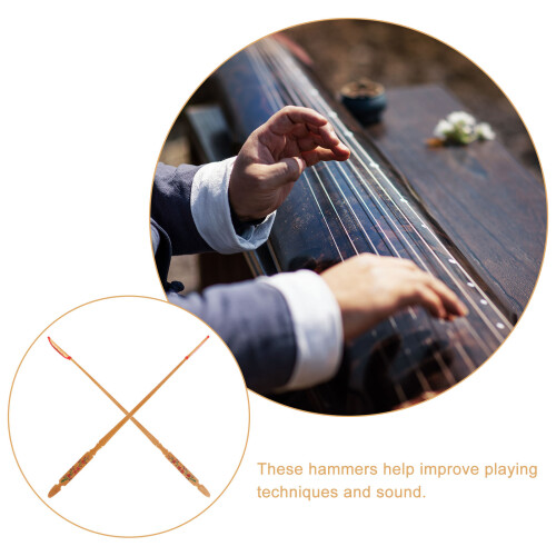 2St Trädukimer Bambuhammare För Yangqin Käppar Dulcimer Musikinstrument 2