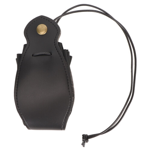PU Leather Dice Bag 1.6oz 45g Drawstring Black 1