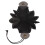 PU Leather Dice Bag 1.6oz 45g Drawstring Black 16